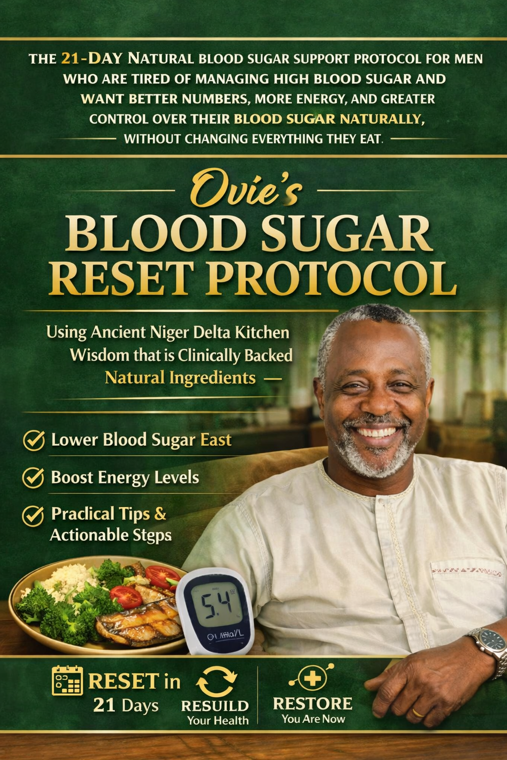 Ovie's Blood Sugar Reset Protocol — PDF Mockup